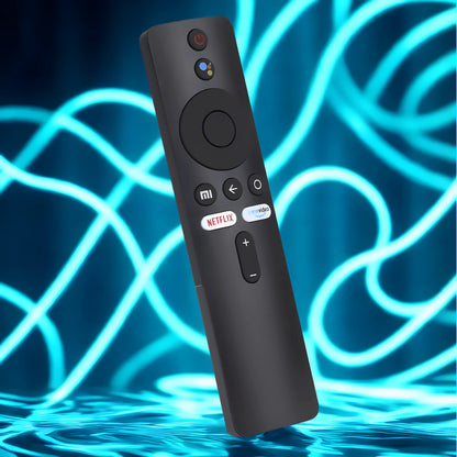 Xiaomi Bluetooth Ersatzfernbedienung mit Sprachsteuerung – kompatibel mit Mi TV Box, Stick, P1, Q1 und 4S, inklusive Netflix und Prime Video Schnellzugriffstasten