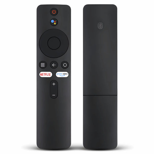 Xiaomi XMRM-00A Mi Box S Ersatzfernbedienung Vorder- und Rückansicht – Bluetooth-Fernbedienung mit Sprachsteuerung, Netflix und Prime Video Tasten
