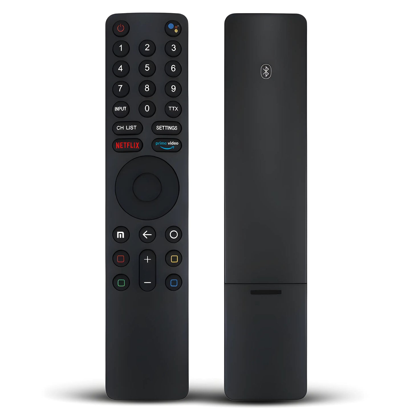 Xiaomi XMRM-010 Ersatz Fernbedienung für Mi TV 4S 4A P1. Vorder- und Rückseite mit Bluetooth Symbol.