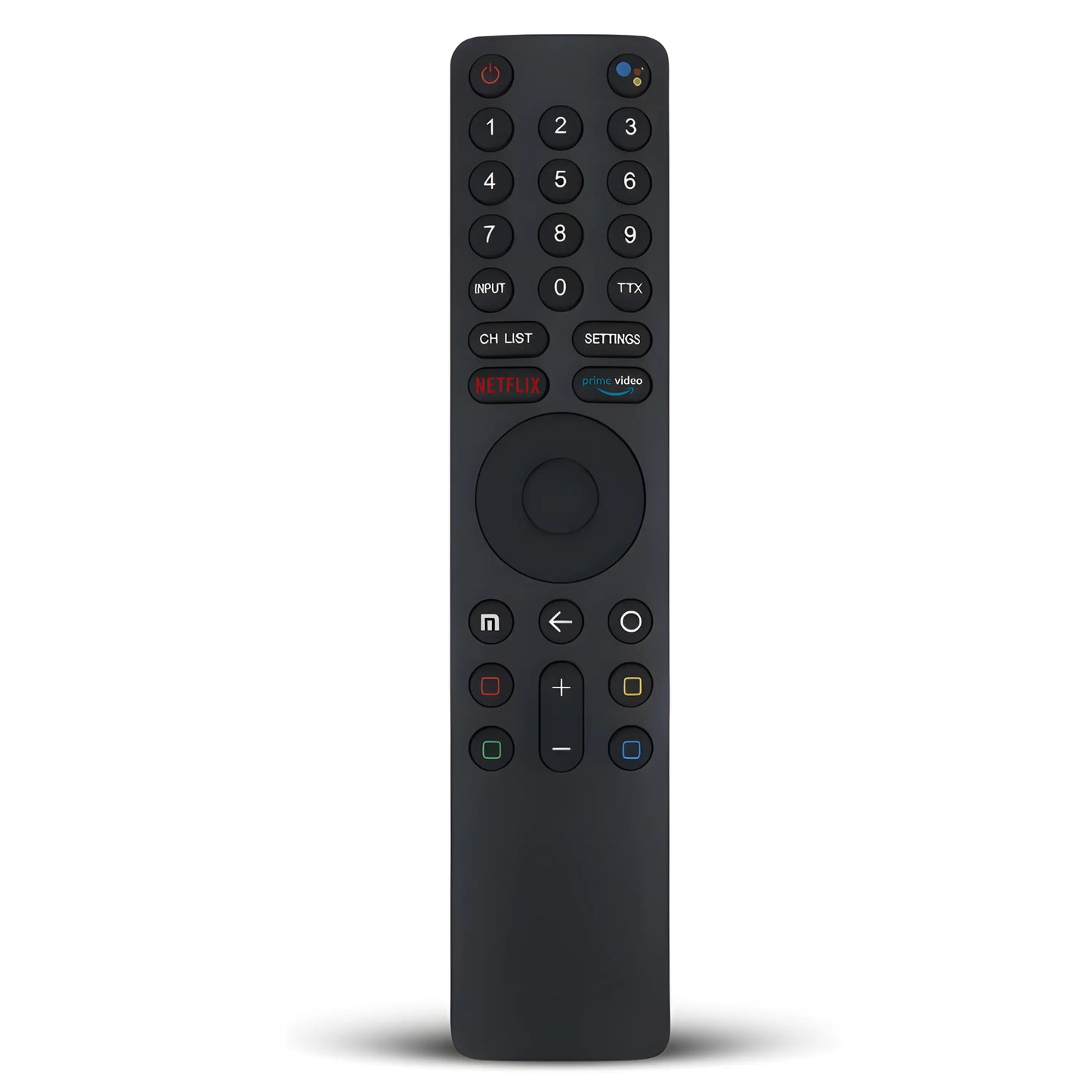 Detaillierte Vorderansicht der Xiaomi XMRM-010 Ersatz Fernbedienung für Mi TV mit Netflix Taste.