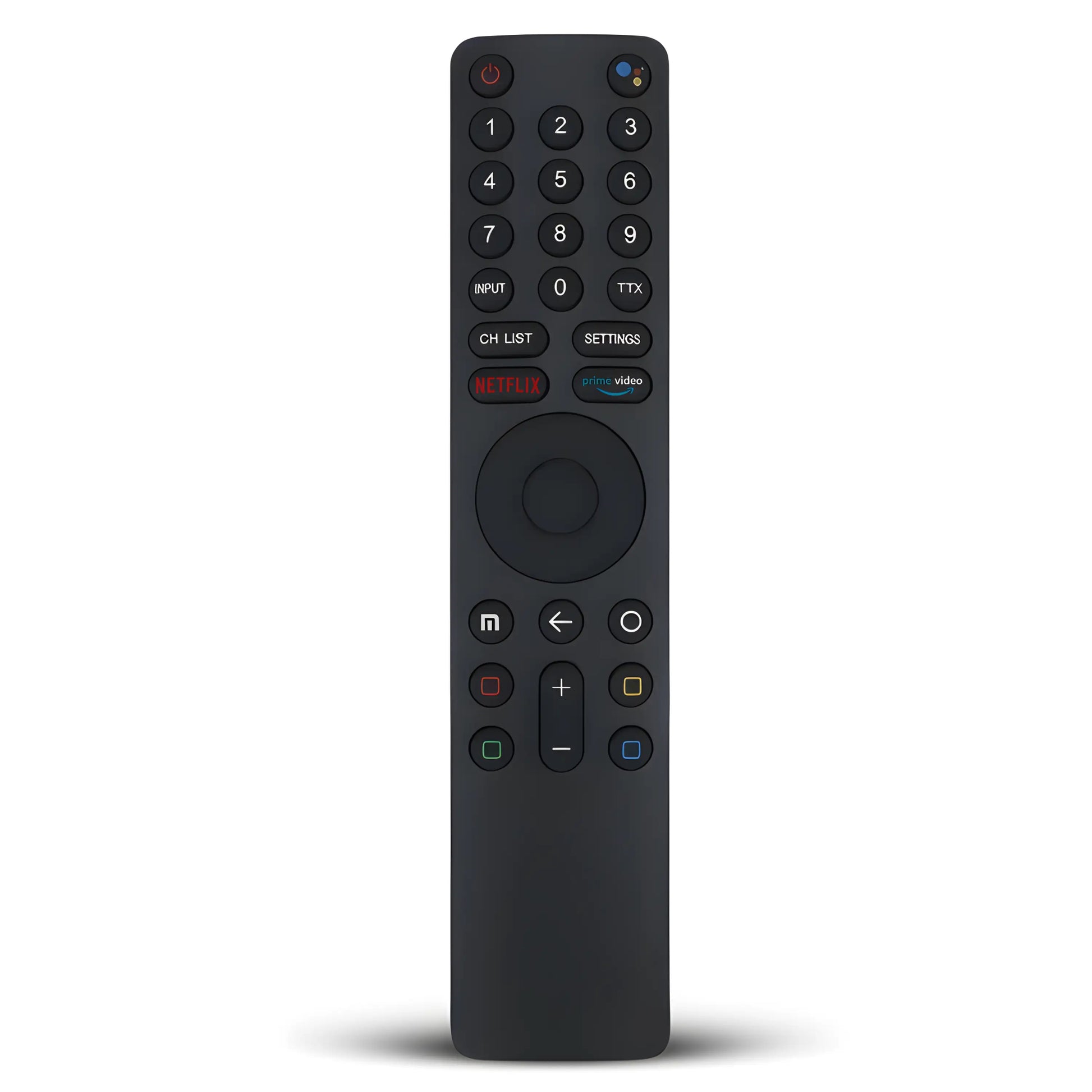 Detaillierte Vorderansicht der Xiaomi XMRM-010 Ersatz Fernbedienung für Mi TV mit Netflix Taste.