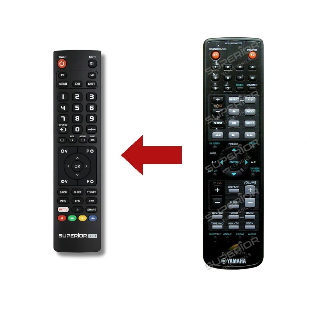 Yamaha DVD-E810 Ersatzfernbedienung im Vergleich