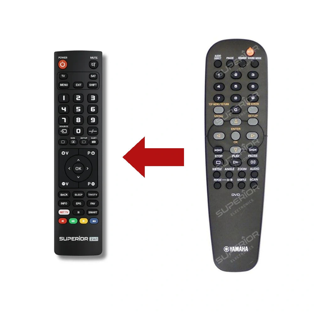 Yamaha DVD-S657 Ersatzfernbedienung im Vergleich